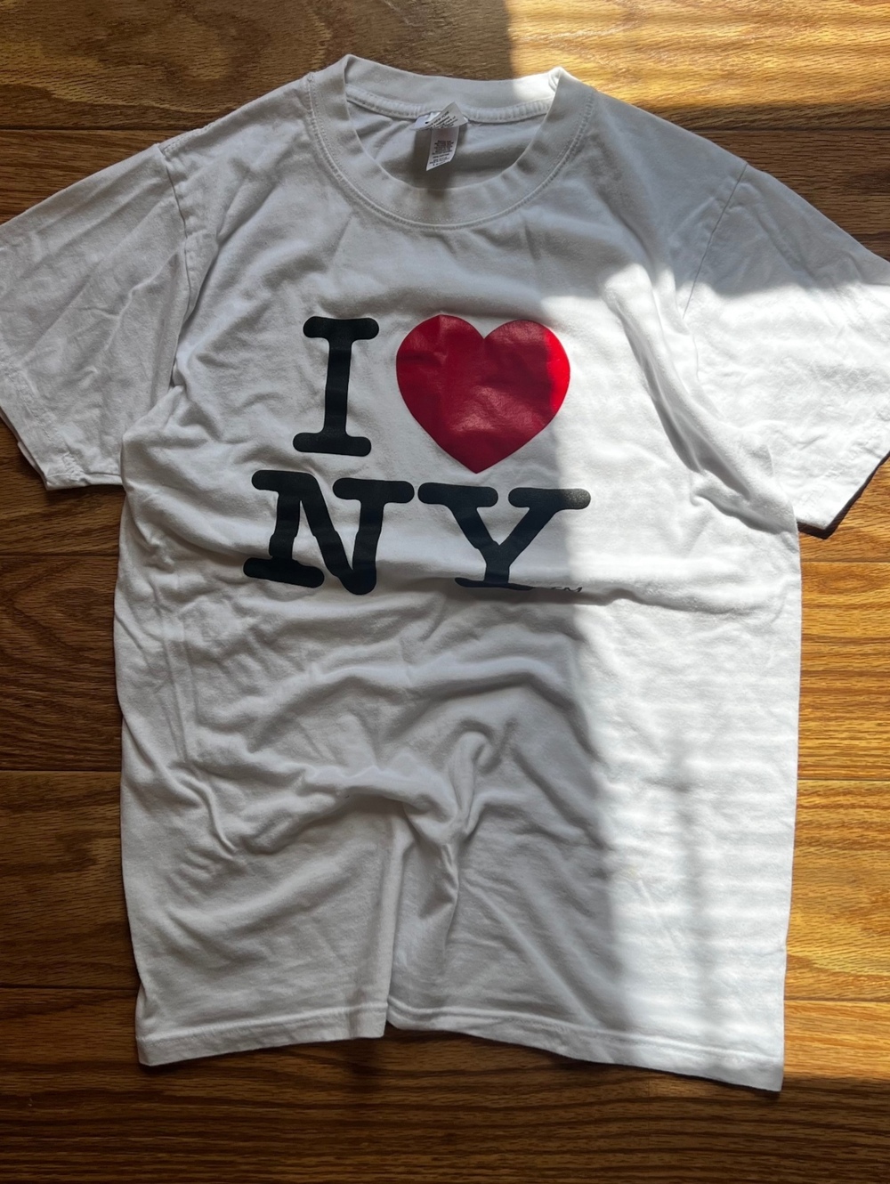 vintage y2k i love ny white tee streetwear skater grunge graphic t-shirt large